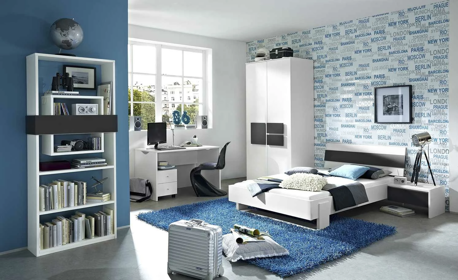 Regal Holly | Weiß / Anthrazit 3 Regal Holly | Weiß / Anthrazit