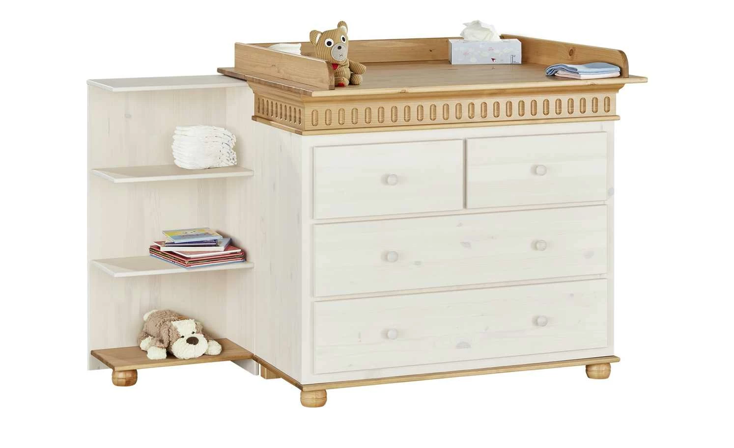 Unterstellregal Bornholm | Kiefer Weiß / Kiefer antikfarben 10 Unterstellregal Bornholm | Kiefer Weiß / Kiefer antikfarben – Bild 8