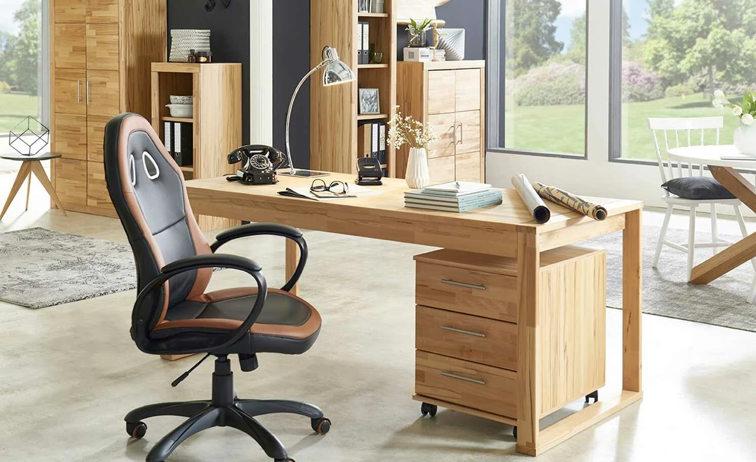 Türenpaar für Aktenregal Oslo Classic | Kernbuche 3 Türenpaar für Aktenregal Oslo Classic | Kernbuche