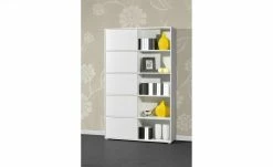 Schiebetürregal GW-Slide | Weiß / Eiche Sonoma (Nachbildung) -Deutschland Regale Verkaufs-Shop 10357102 3 201811271459