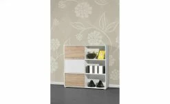 Schiebetürregal GW-Slide | Weiß / Eiche Sonoma (Nachbildung) 18 Schiebetürregal GW-Slide | Weiß / Eiche Sonoma (Nachbildung) -Deutschland Regale Verkaufs-Shop 10357103 10 201811271459