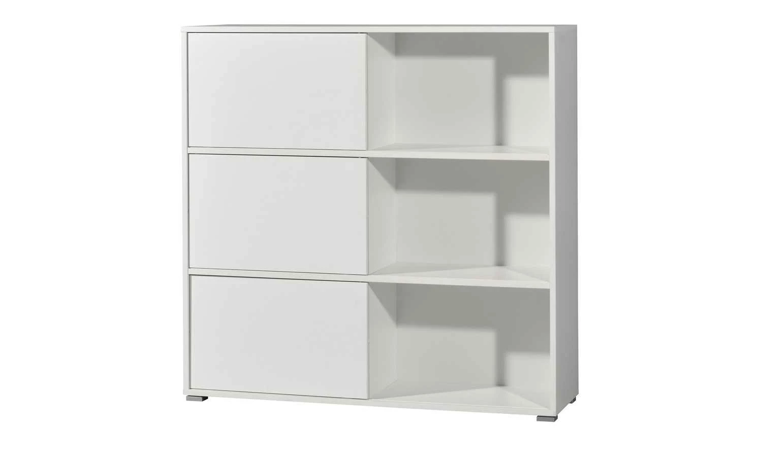 Schiebetürregal GW-Slide | Weiß / Eiche Sonoma (Nachbildung) 12 Schiebetürregal GW-Slide | Weiß / Eiche Sonoma (Nachbildung) – Bild 10