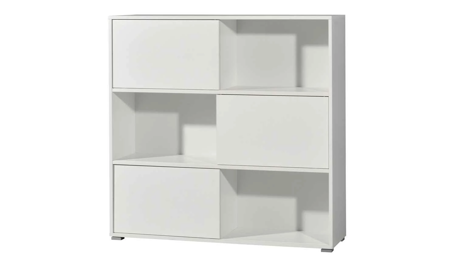 Schiebetürregal GW-Slide | Weiß / Eiche Sonoma (Nachbildung) 14 Schiebetürregal GW-Slide | Weiß / Eiche Sonoma (Nachbildung) – Bild 12