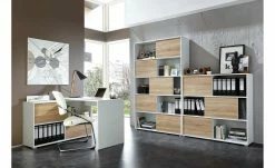 Schiebetürregal GW-Slide | Weiß / Eiche Sonoma (Nachbildung) 21 Schiebetürregal GW-Slide | Weiß / Eiche Sonoma (Nachbildung) -Deutschland Regale Verkaufs-Shop 10357103 7 201811271459