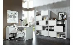 Schiebetürregal GW-Slide | Weiß / Eiche Sonoma (Nachbildung) 20 Schiebetürregal GW-Slide | Weiß / Eiche Sonoma (Nachbildung) -Deutschland Regale Verkaufs-Shop 10357103 8 201811271459