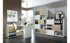 Schiebetürregal GW-Slide | Weiß / Eiche Sonoma (Nachbildung) 19 Schiebetürregal GW-Slide | Weiß / Eiche Sonoma (Nachbildung) -Deutschland Regale Verkaufs-Shop 10357103 9 201811271459