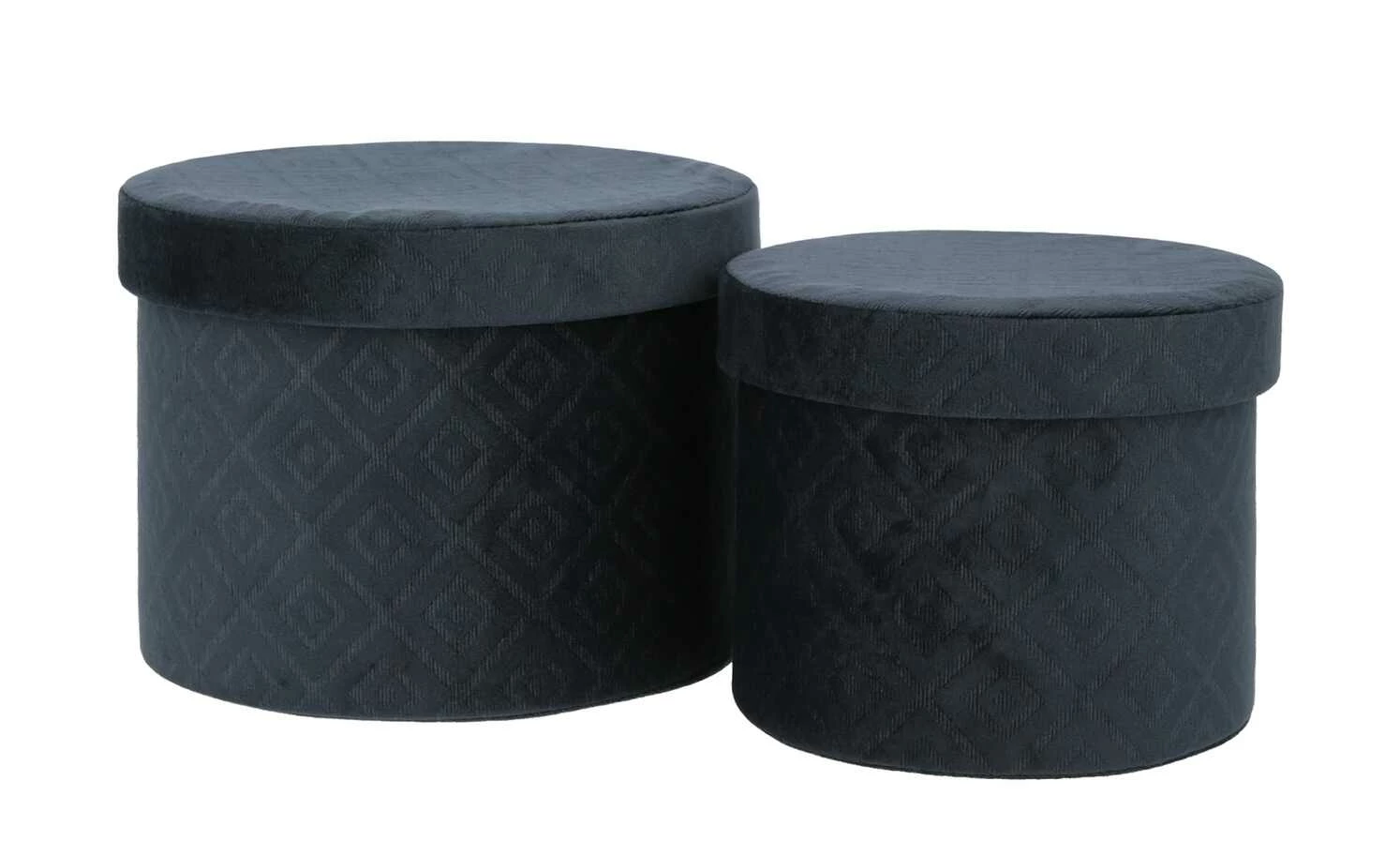 Aufbewahrungsbox, 2er-Set | Dunkelblau 4 Aufbewahrungsbox, 2er-Set | Dunkelblau – Bild 2