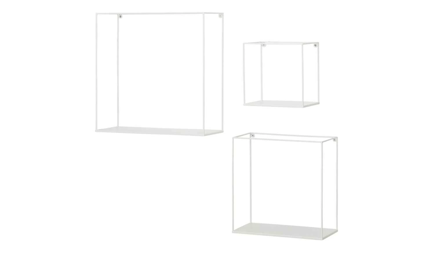 Wandregal, 3er-Set Toppo | Weiß 7 Wandregal, 3er-Set Toppo | Weiß – Bild 5