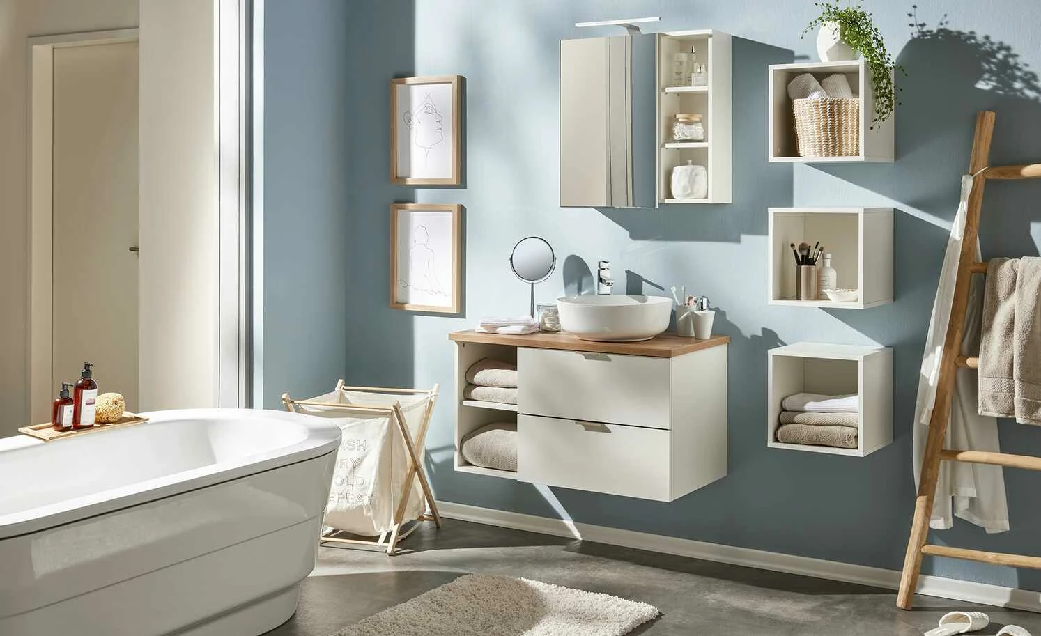 Hängerregale Bötzsee | Weiß 3 Hängerregale Bötzsee | Weiß