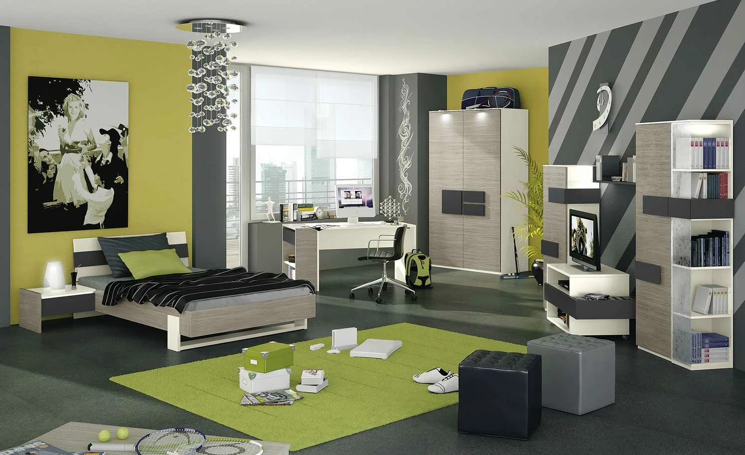 Schreibtisch-Anbauregal Holly | Treibholz (Nachbildung) / Weiß / Anthrazit 3 Schreibtisch-Anbauregal Holly | Treibholz (Nachbildung) / Weiß / Anthrazit