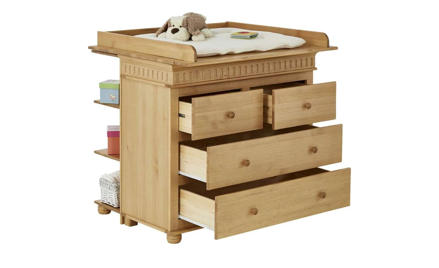 Unterstellregal Bornholm | Kiefer antikbrushfarben 7 Unterstellregal Bornholm | Kiefer antikbrushfarben – Bild 5