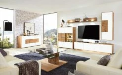 Wohnwert Hängeelement Novum | Kerneiche Umato / Weiß rechts