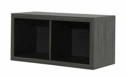 now! by hülsta Hängeelement now! touch | Samteiche Grau Supermatt Schwarz 2|Stück waagerecht