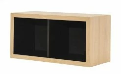 now! by hülsta Hängeelement now! touch | Samteiche Natur Supermatt Schwarz 2|Stück waagerecht