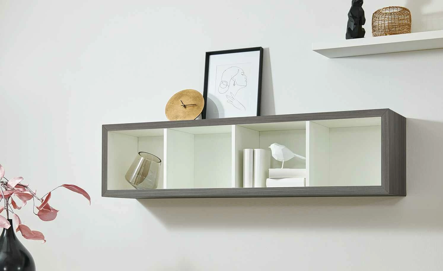 now! by hülsta Hängeelement now! touch | Samteiche Grau Supermatt Reinweiß 4|Stück waagerecht 4 now! by hülsta Hängeelement now! touch | Samteiche Grau Supermatt Reinweiß 4|Stück waagerecht – Bild 2