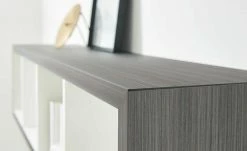 now! by hülsta Hängeelement now! touch | Samteiche Grau Supermatt Reinweiß 4|Stück waagerecht