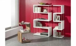 Standregal groß Moiola | Weiß matt 126|cm 33|cm