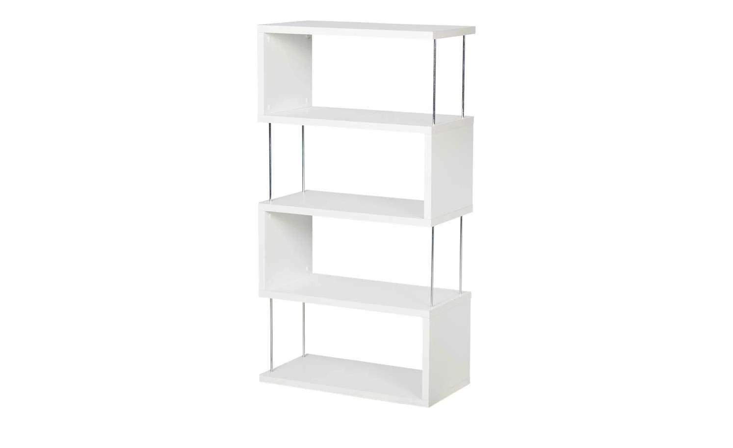 Standregal Moiola | Weiß matt 126|cm 66|cm 4 Standregal Moiola | Weiß matt 126|cm 66|cm – Bild 2