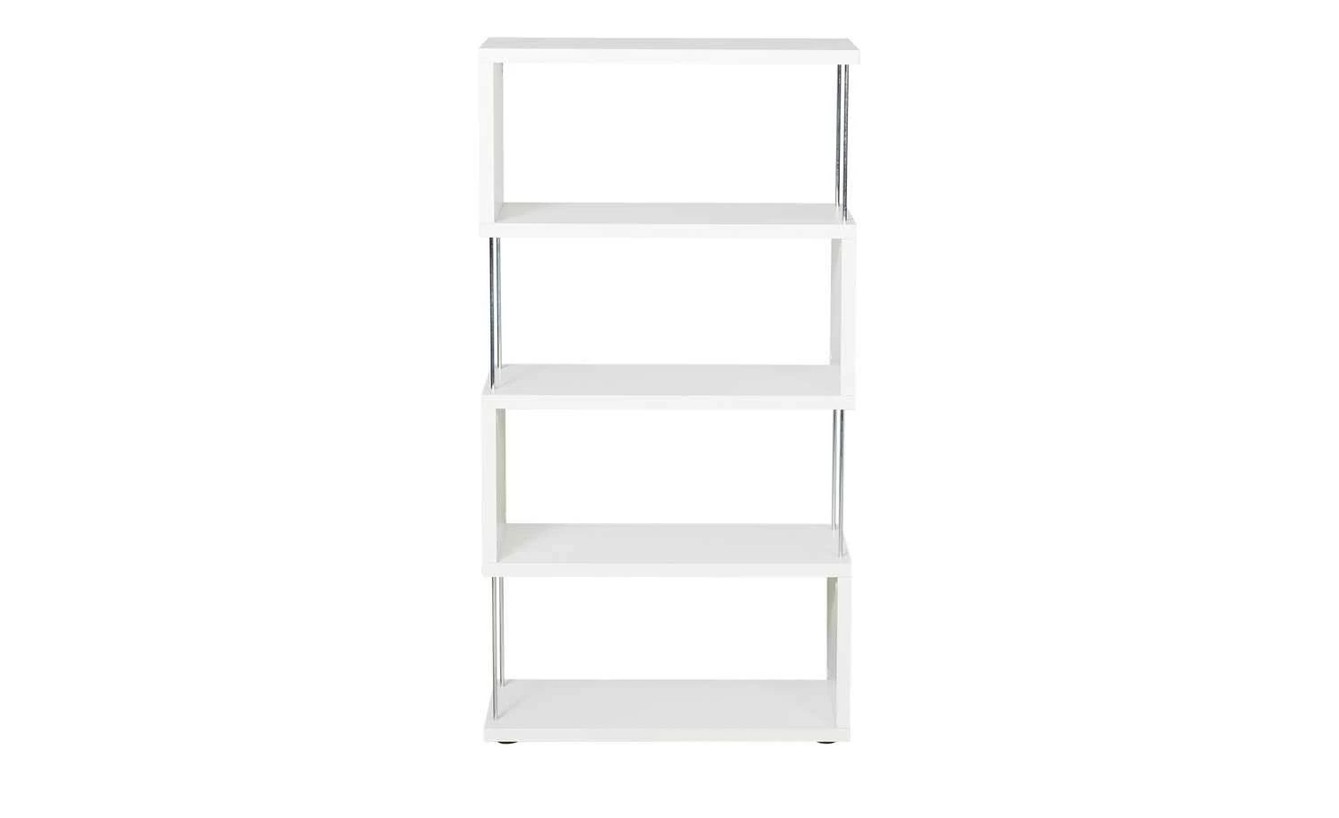 Standregal Moiola | Weiß matt 126|cm 66|cm 6 Standregal Moiola | Weiß matt 126|cm 66|cm – Bild 4