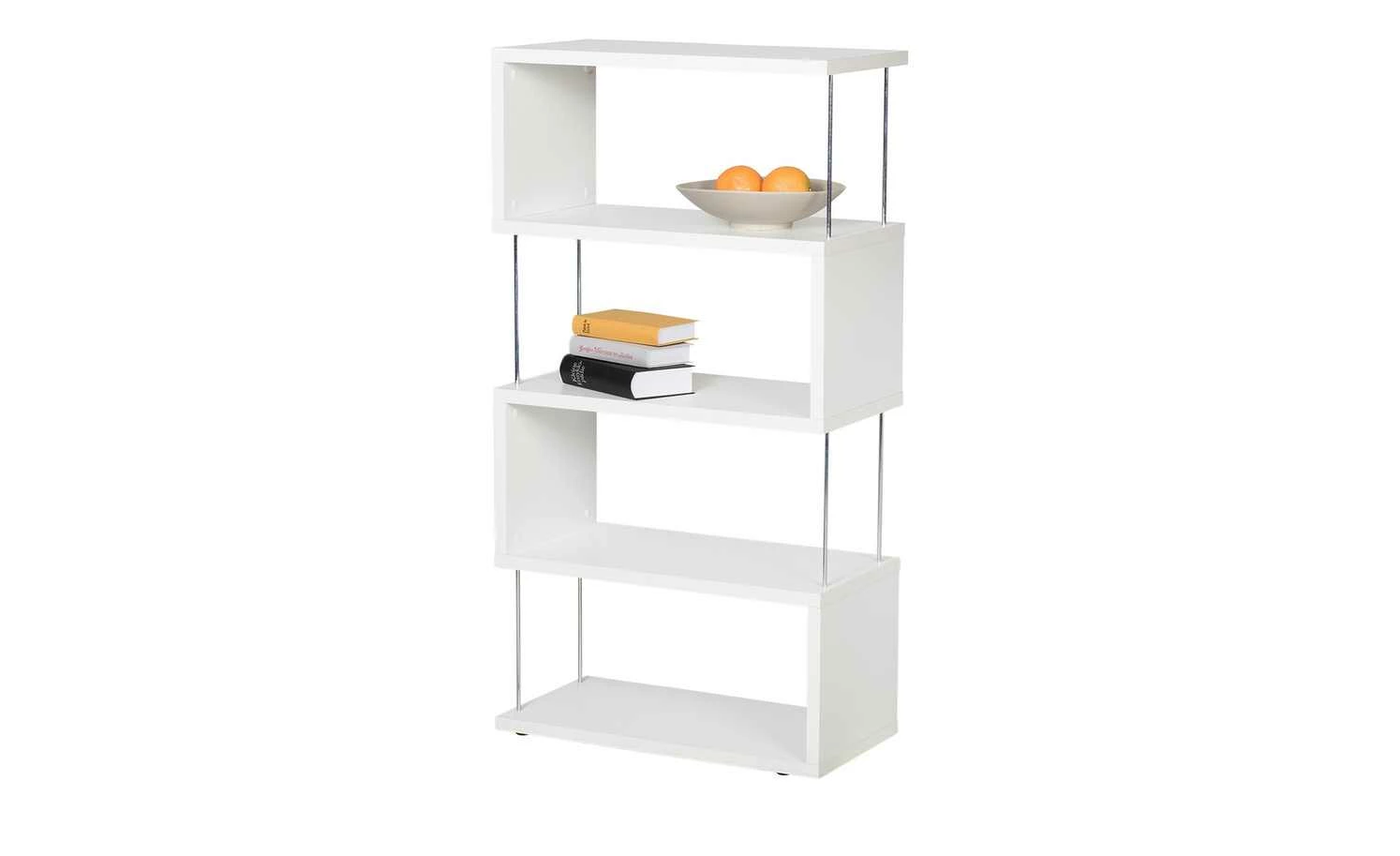 Standregal Moiola | Weiß matt 126|cm 66|cm 7 Standregal Moiola | Weiß matt 126|cm 66|cm – Bild 5