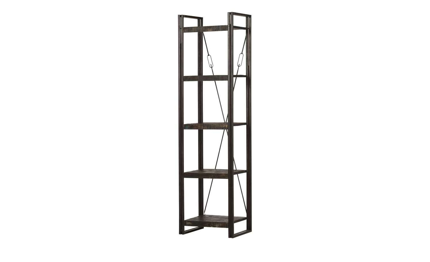Bücherregal Metall und Mangoholz Loft 5 Bücherregal Metall und Mangoholz Loft – Bild 3