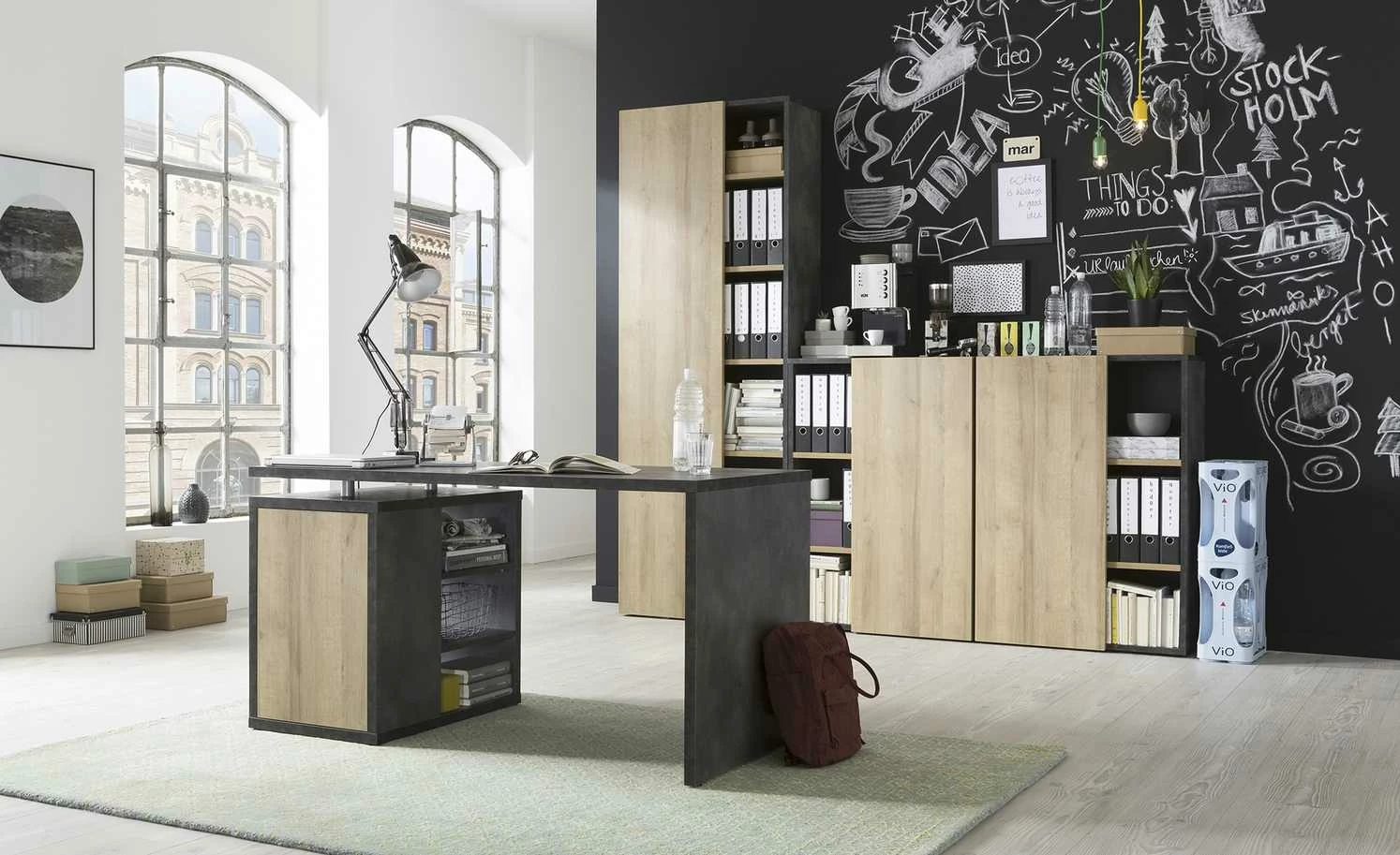 Aktenschrank Cuando | Steingrau / Riviera Eiche (Nachbildung) 218|cm 8 Aktenschrank Cuando | Steingrau / Riviera Eiche (Nachbildung) 218|cm – Bild 6