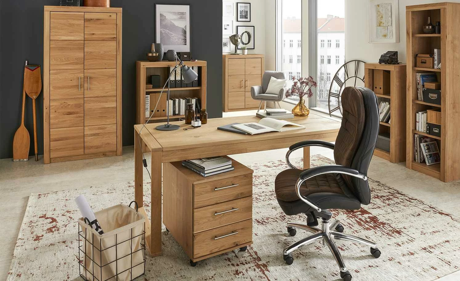 Türenpaar für Aktenregal Oslo Classic | Wildeiche 2 Türenpaar für Aktenregal Oslo Classic | Wildeiche