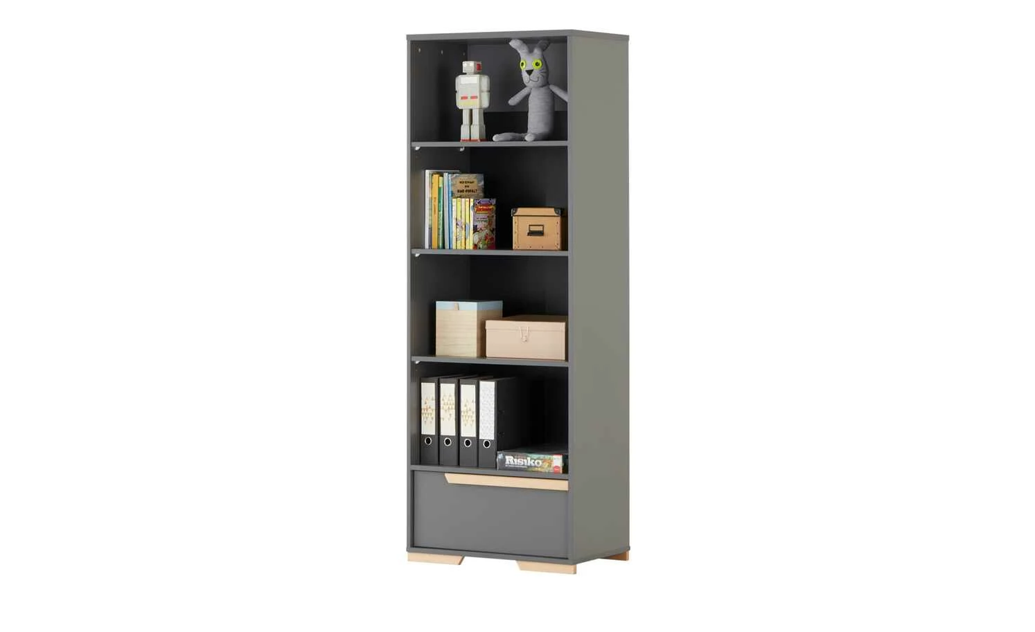 Standregal Soe | Grau / Buche 6 Standregal Soe | Grau / Buche – Bild 4