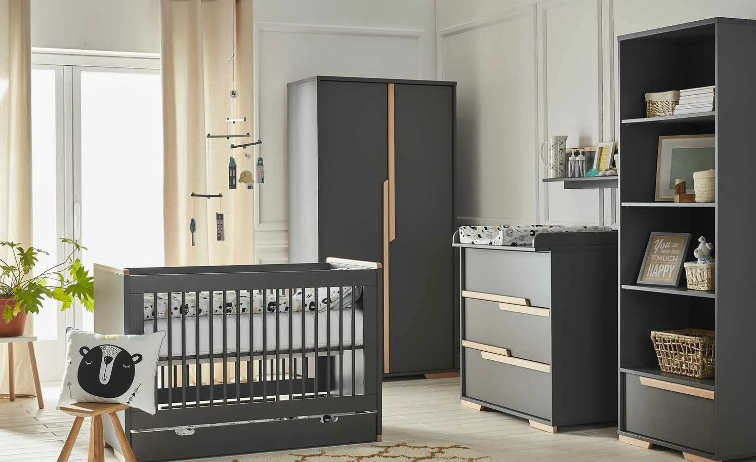 Standregal Soe | Grau / Buche 5 Standregal Soe | Grau / Buche – Bild 3