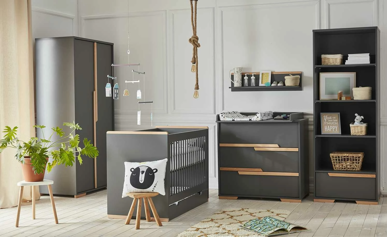 Standregal Soe | Grau / Buche 4 Standregal Soe | Grau / Buche – Bild 2