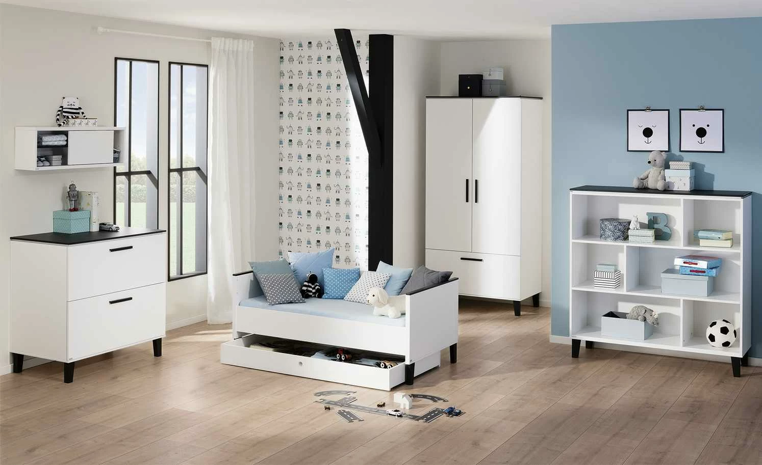 PAIDI Wandregal mit Tür Eliana 4 PAIDI Wandregal mit Tür Eliana – Bild 2