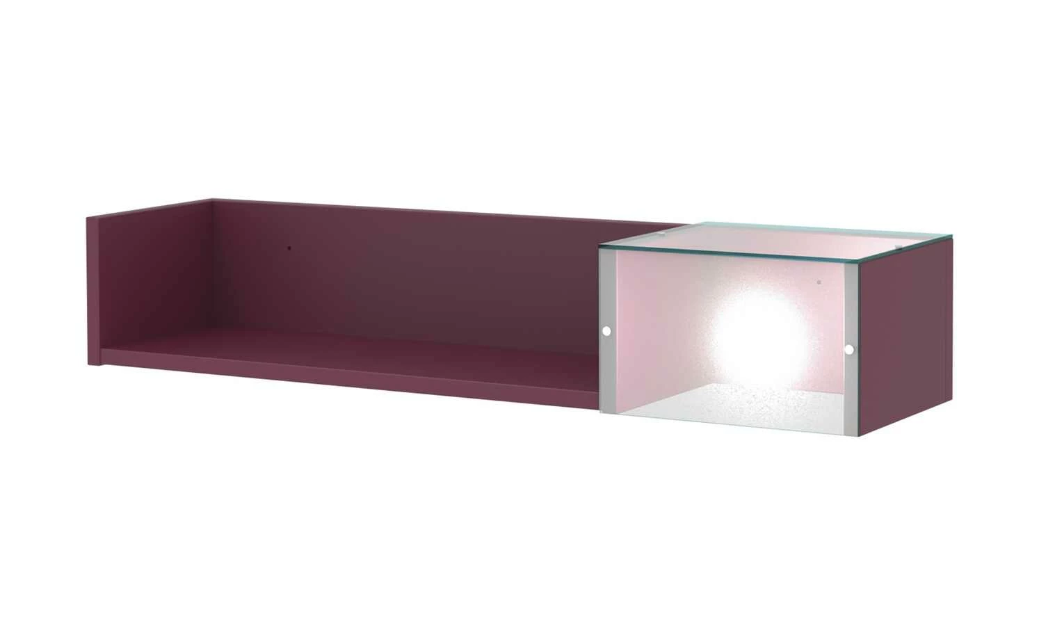 Wandregal Holly | Fuchsia Leuchtkubus rechts 3 Wandregal Holly | Fuchsia Leuchtkubus rechts