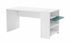 Schreibtisch-Anbauregal Holly | Weiß / Weiß / Petrol -Deutschland Regale Verkaufs-Shop 12115224 5 202106092233