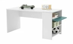 Schreibtisch-Anbauregal Holly | Weiß / Weiß / Petrol -Deutschland Regale Verkaufs-Shop 12115224 6 202106092233