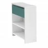 Schreibtisch-Anbauregal Holly | Weiß / Weiß / Petrol -Deutschland Regale Verkaufs-Shop 12115224 7 202106092233