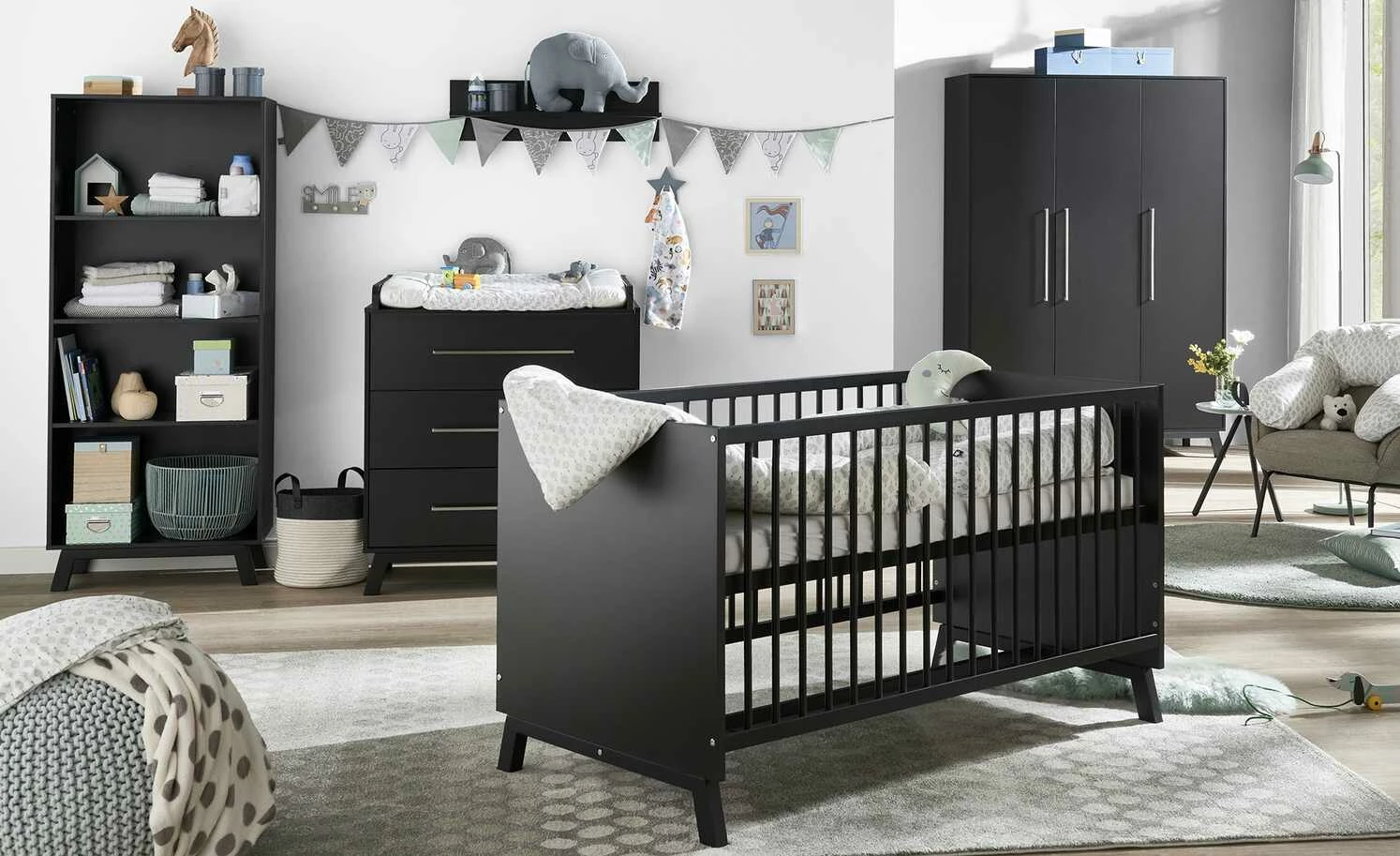 Standregal Swart 3 Standregal Swart