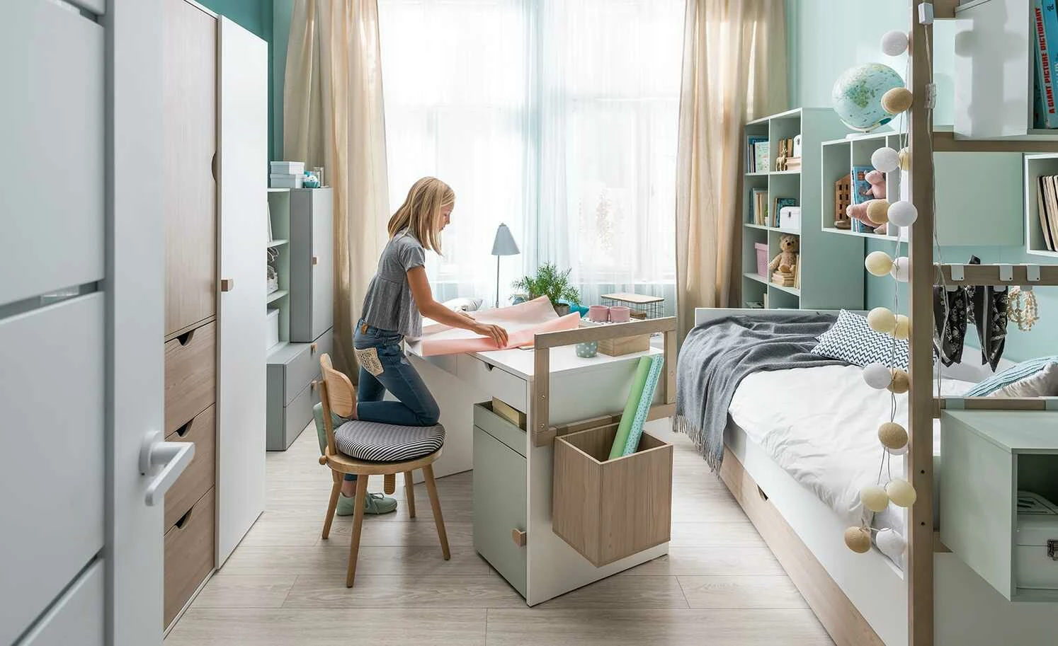 VOX Wandregal Stige | Pistazie (Grün) 4 VOX Wandregal Stige | Pistazie (Grün) – Bild 2