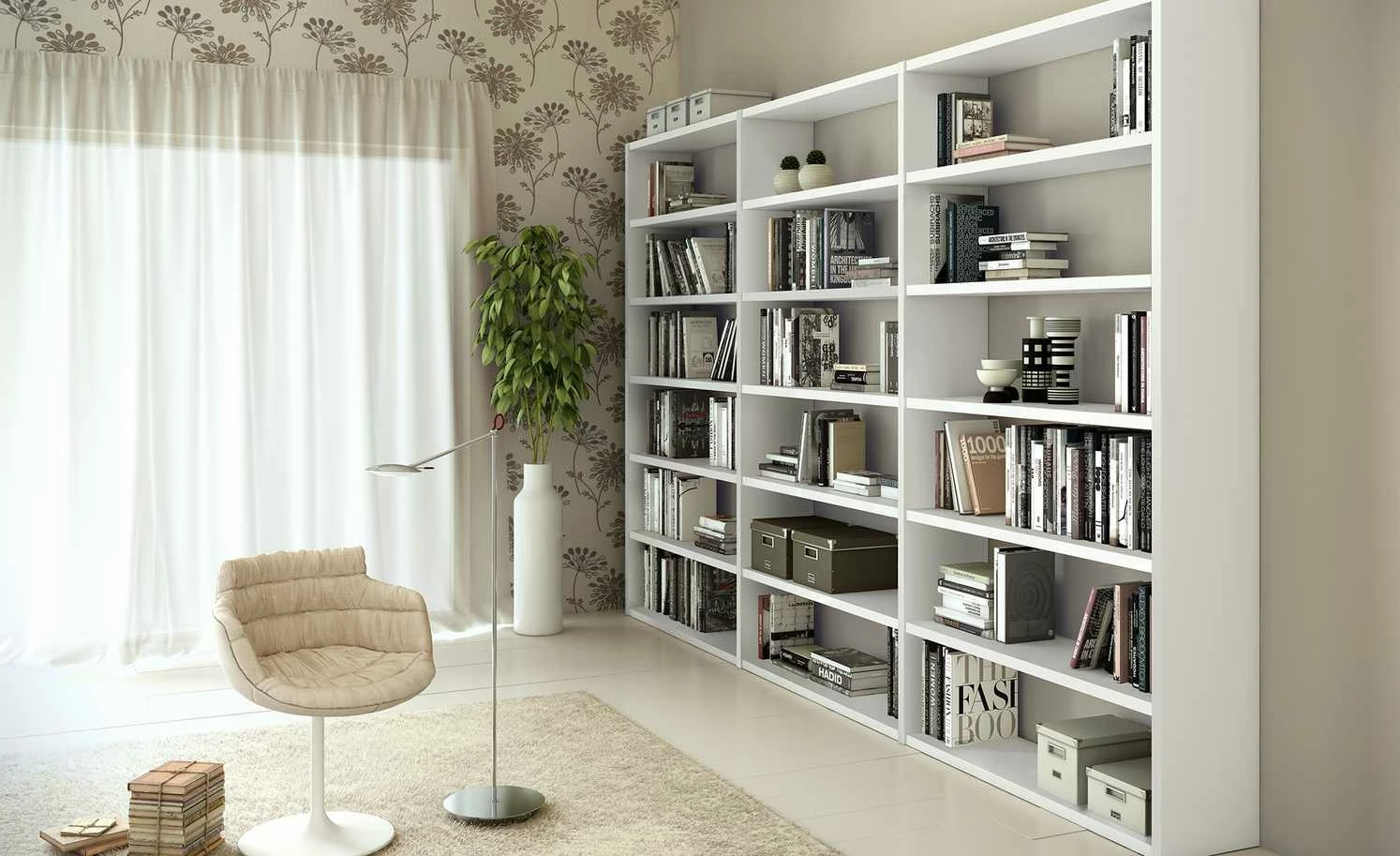 Regalsystem Booker | Cremeweiß 3 Regalsystem Booker | Cremeweiß