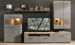 Wandboard Cortina | Basaltgrau / Eiche Altholz (Nachbildung)