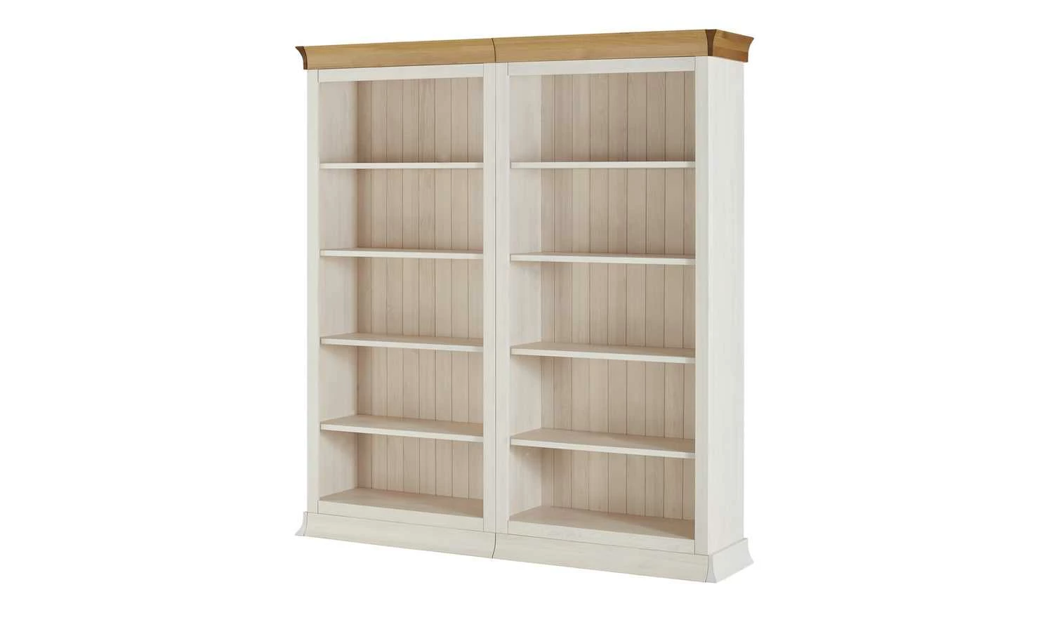 Anstellregal Bornholm | Kiefer Weiß / Kiefer antikfarben 40,5|cm 7 Anstellregal Bornholm | Kiefer Weiß / Kiefer antikfarben 40,5|cm – Bild 5