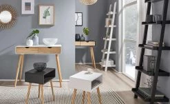 Leiterregal Kiefer massiv Tresa | Weiß 45|cm -Deutschland Regale Verkaufs-Shop 12345237 2 201912132235