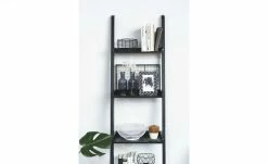 Leiterregal Kiefer massiv Tresa | Schwarz matt 45|cm -Deutschland Regale Verkaufs-Shop 12347988 2 202006091059