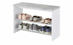 Bank mit Schuhablage Hagenow | Weiß / Beton (Nachbildung) 2|Stück 8 10 Bank mit Schuhablage Hagenow | Weiß / Beton (Nachbildung) 2|Stück 8 -Deutschland Regale Verkaufs-Shop 12348839 2 201811271550