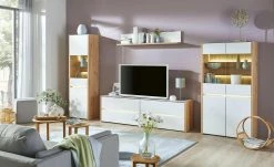 Wandboard Vetros | Asteiche (Nachbildung) / Weiß