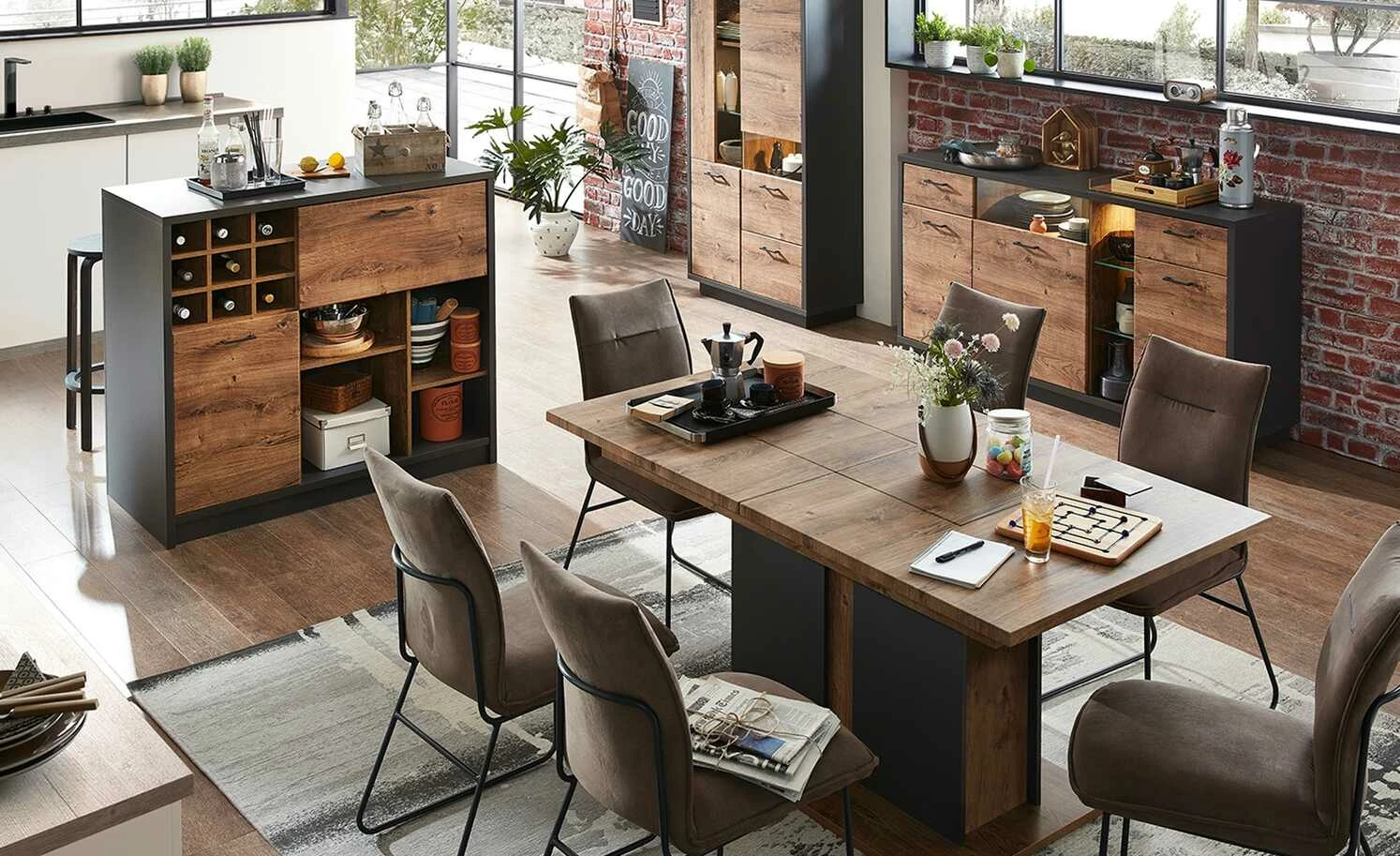 uno Wohninsel mit Weinregal Venda 5 uno Wohninsel mit Weinregal Venda – Bild 3