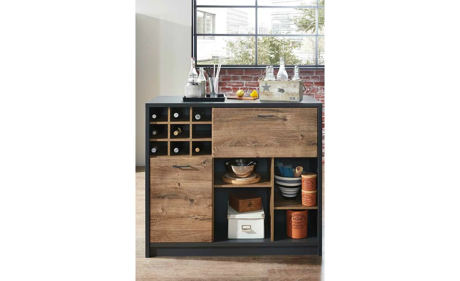 uno Wohninsel mit Weinregal Venda 3 uno Wohninsel mit Weinregal Venda