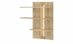 Westerburg Wandregal massiv Texas | Wildeiche Bianco