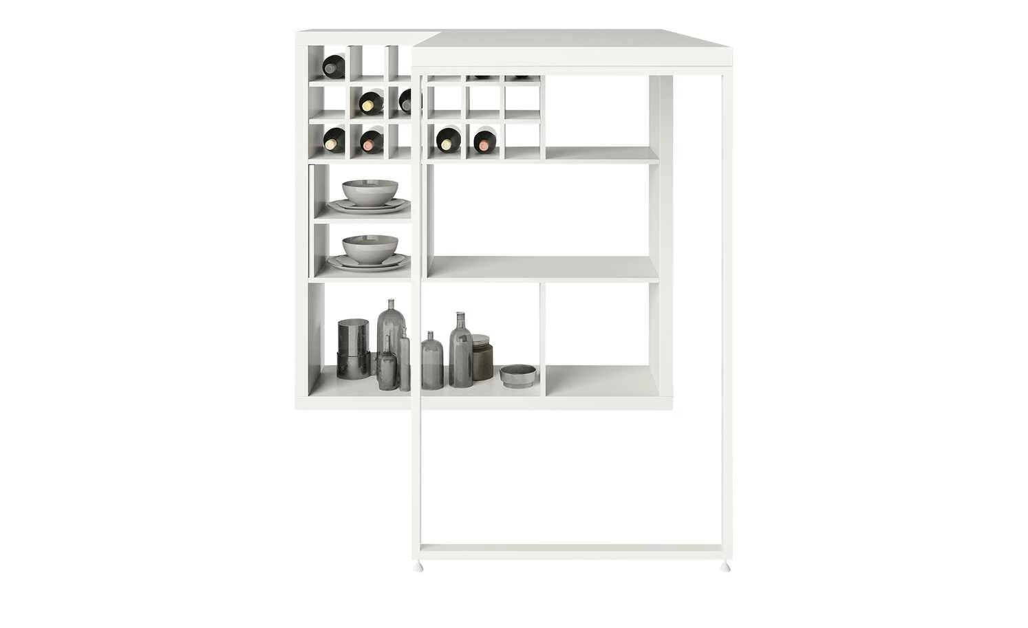 smart Raumteiler mit 6 Fächern Up2U | Weiß 17 smart Raumteiler mit 6 Fächern Up2U | Weiß – Bild 15