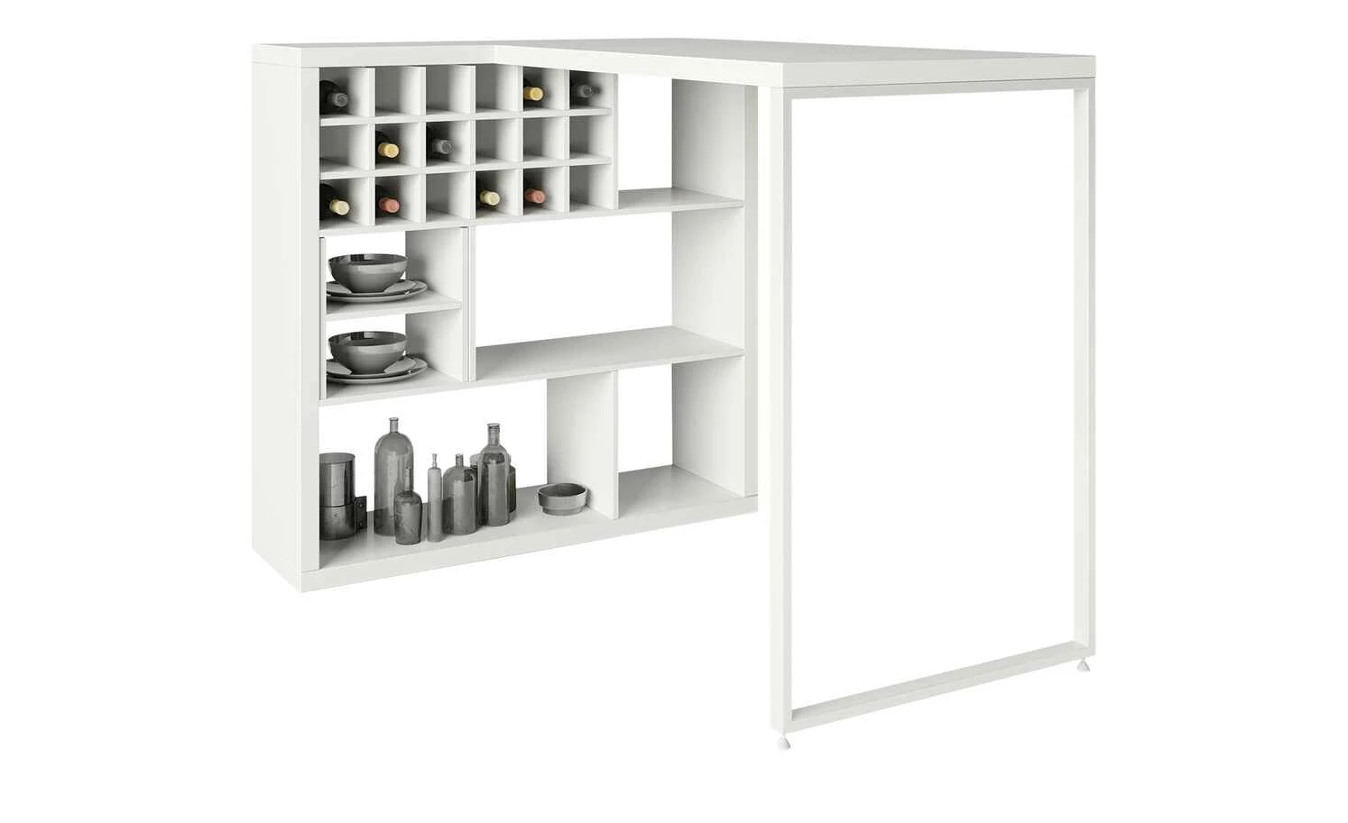 smart Raumteiler mit 6 Fächern Up2U | Weiß 16 smart Raumteiler mit 6 Fächern Up2U | Weiß – Bild 14