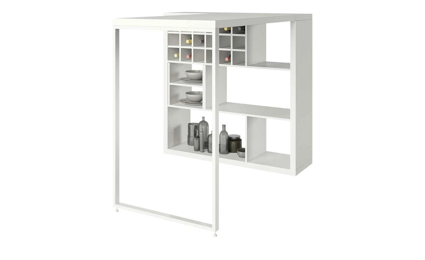 smart Raumteiler mit 6 Fächern Up2U | Weiß 15 smart Raumteiler mit 6 Fächern Up2U | Weiß – Bild 13